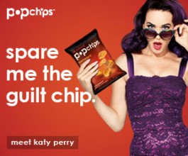 Katy Perry shoots a new ad campaign for Popchips. Perry was