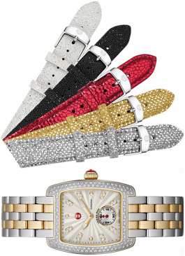 Michele-Urban-mini-diamond-watch-sequin-leather-strap