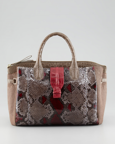 Nancy Gonzalez Python Shoulder Bag