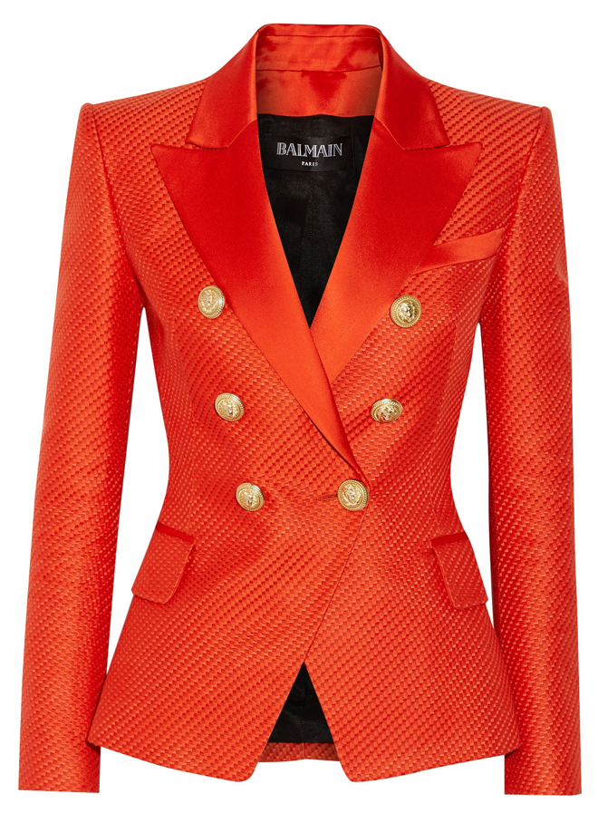 Balmain-Duchesse-Satin-Trimmed-Blazer