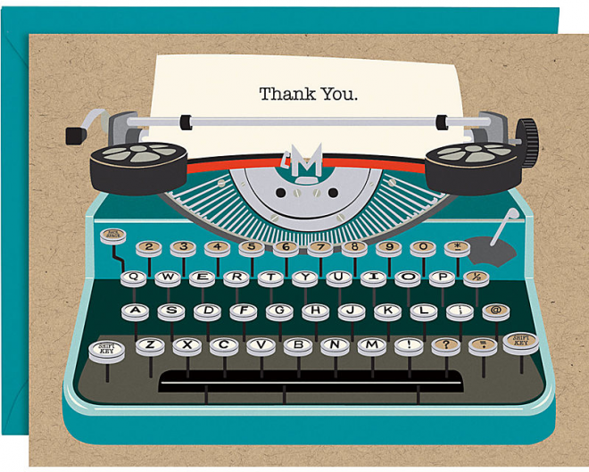 Greeting-Through-Mail-Paper-Source-Typewriter-A2-Thank-You-Notes