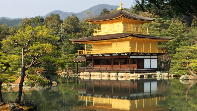 "Kinkakuji Temple in Kyoto, Japan. One of my favorite places."