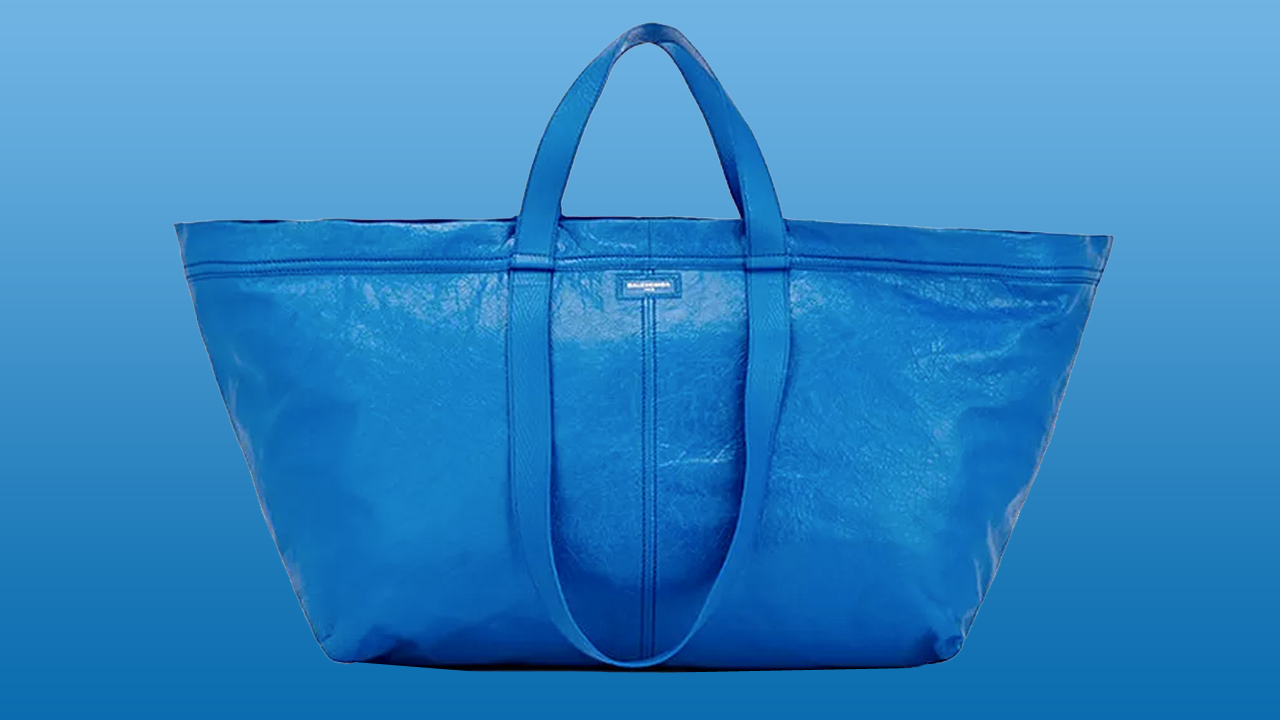 balenciaga blue bag vs ikea