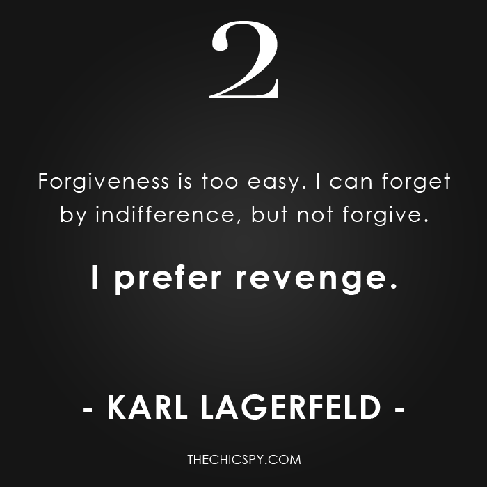 Legendary quotes by Lagerfeld on Instagram: “♣️ Dieting is the